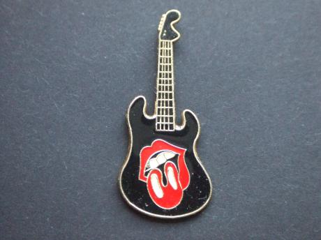 Gitaar Rolling Stones logo tong